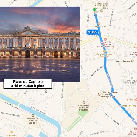 Le St Honore - Appartement Toulouse Centre Avec Chambre & Parking Εξωτερικό φωτογραφία