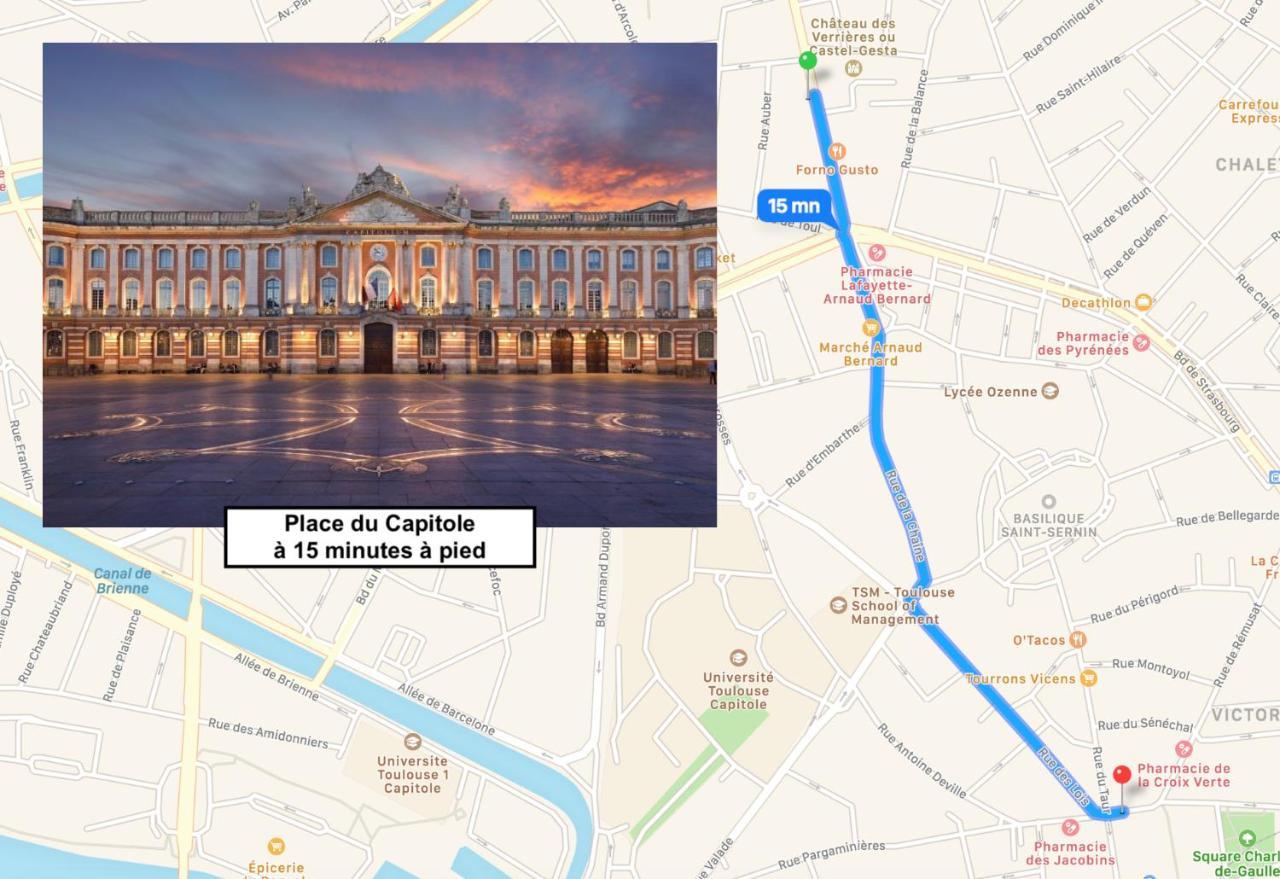 Le St Honore - Appartement Toulouse Centre Avec Chambre & Parking Εξωτερικό φωτογραφία