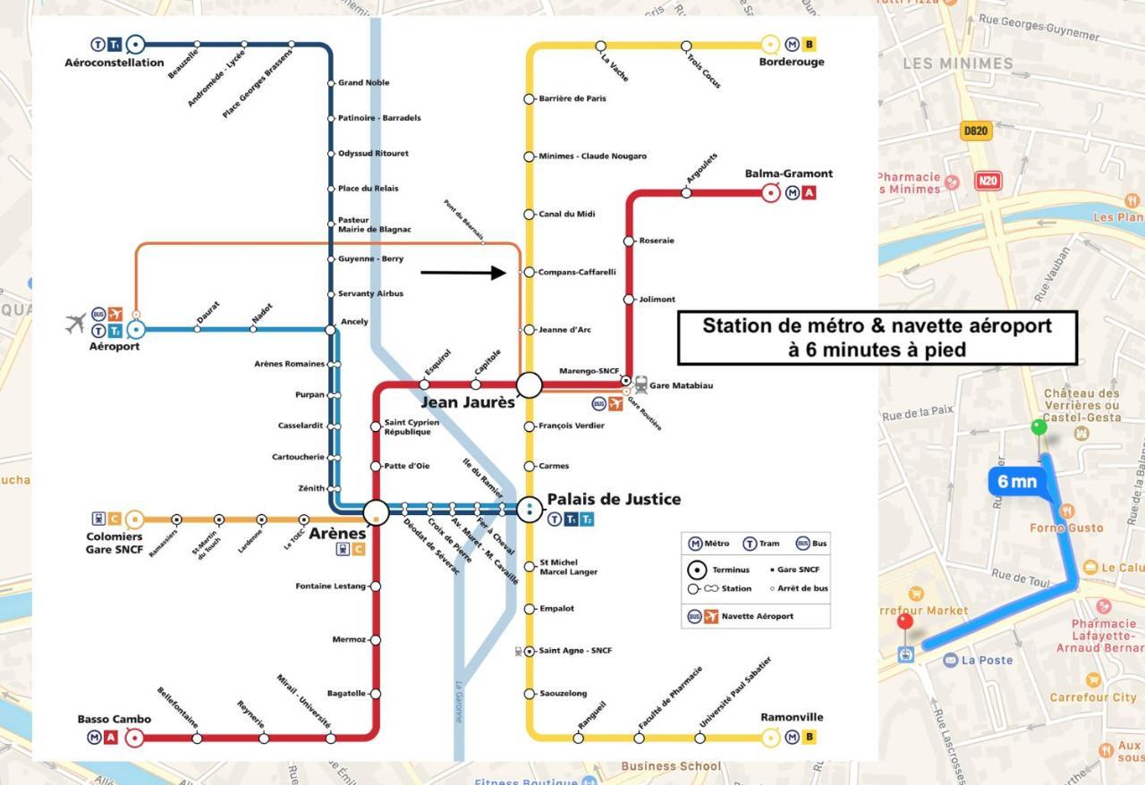 Le St Honore - Appartement Toulouse Centre Avec Chambre & Parking Εξωτερικό φωτογραφία